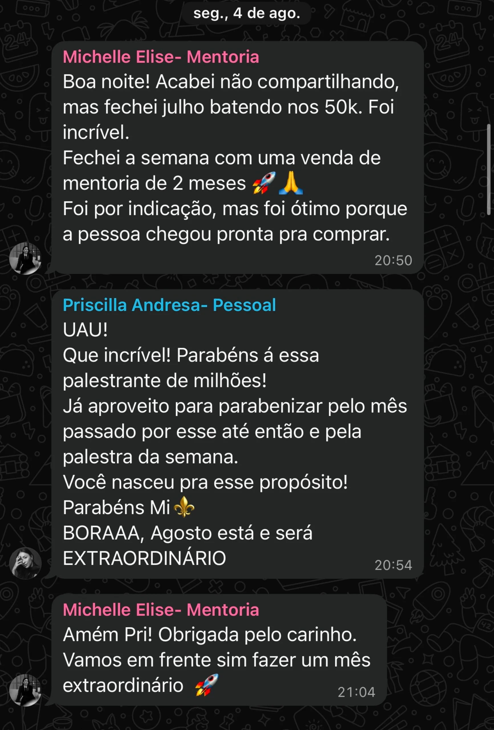 Depoimento de mentorado