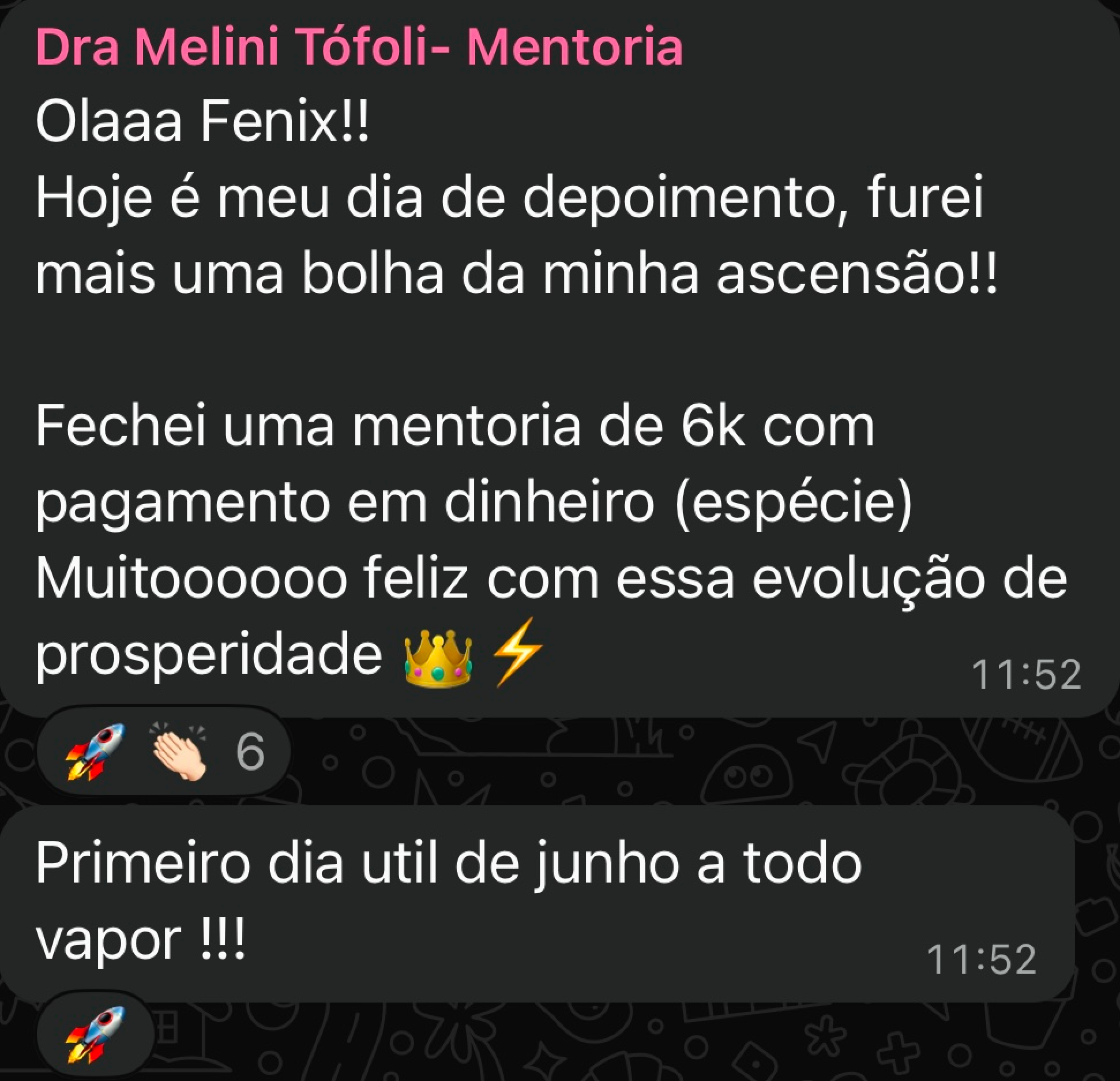 Depoimento de mentorado