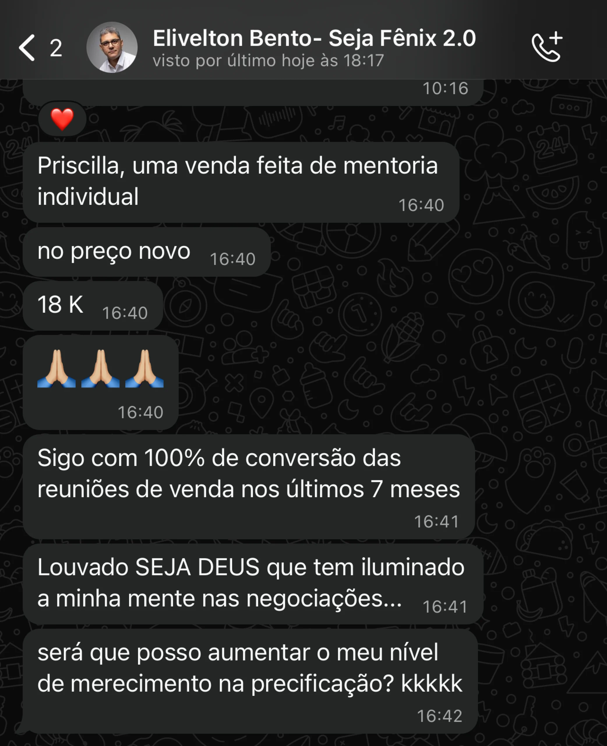 Depoimento de mentorado