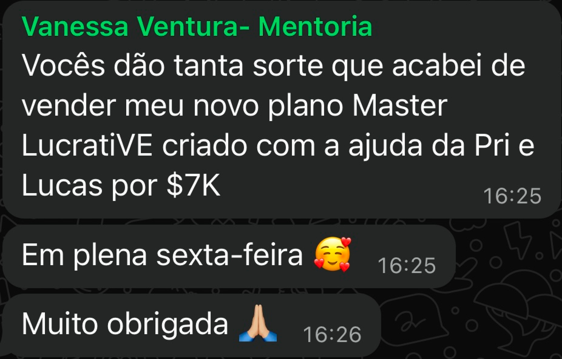 Depoimento de mentorado
