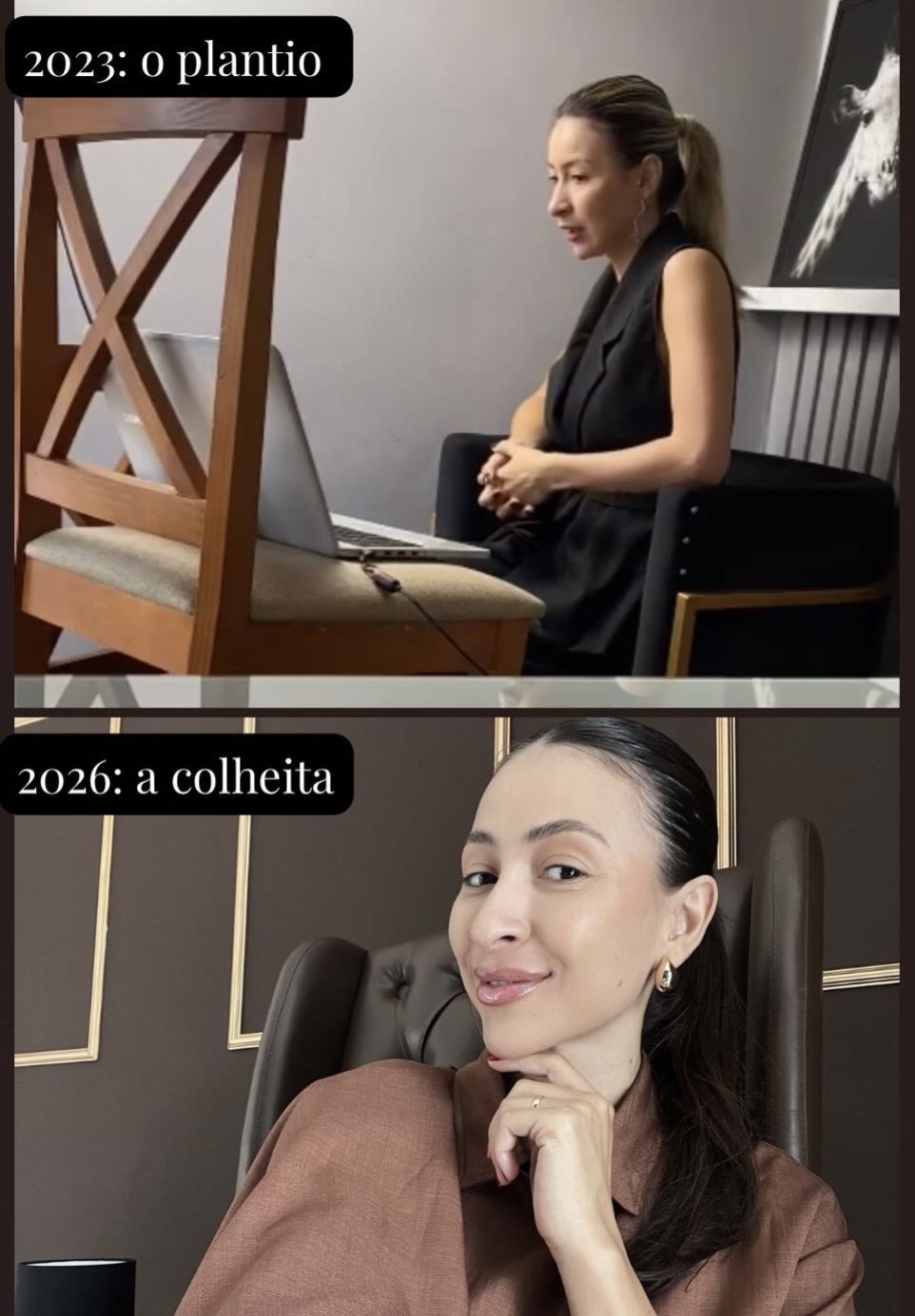 Nossa história: 2023, o plantio. 2026, a colheita.